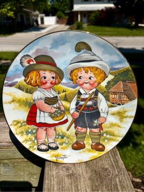 Dolly Dingle 'Dolly Dingle Visits Germany' Collector Plate - First Edition
